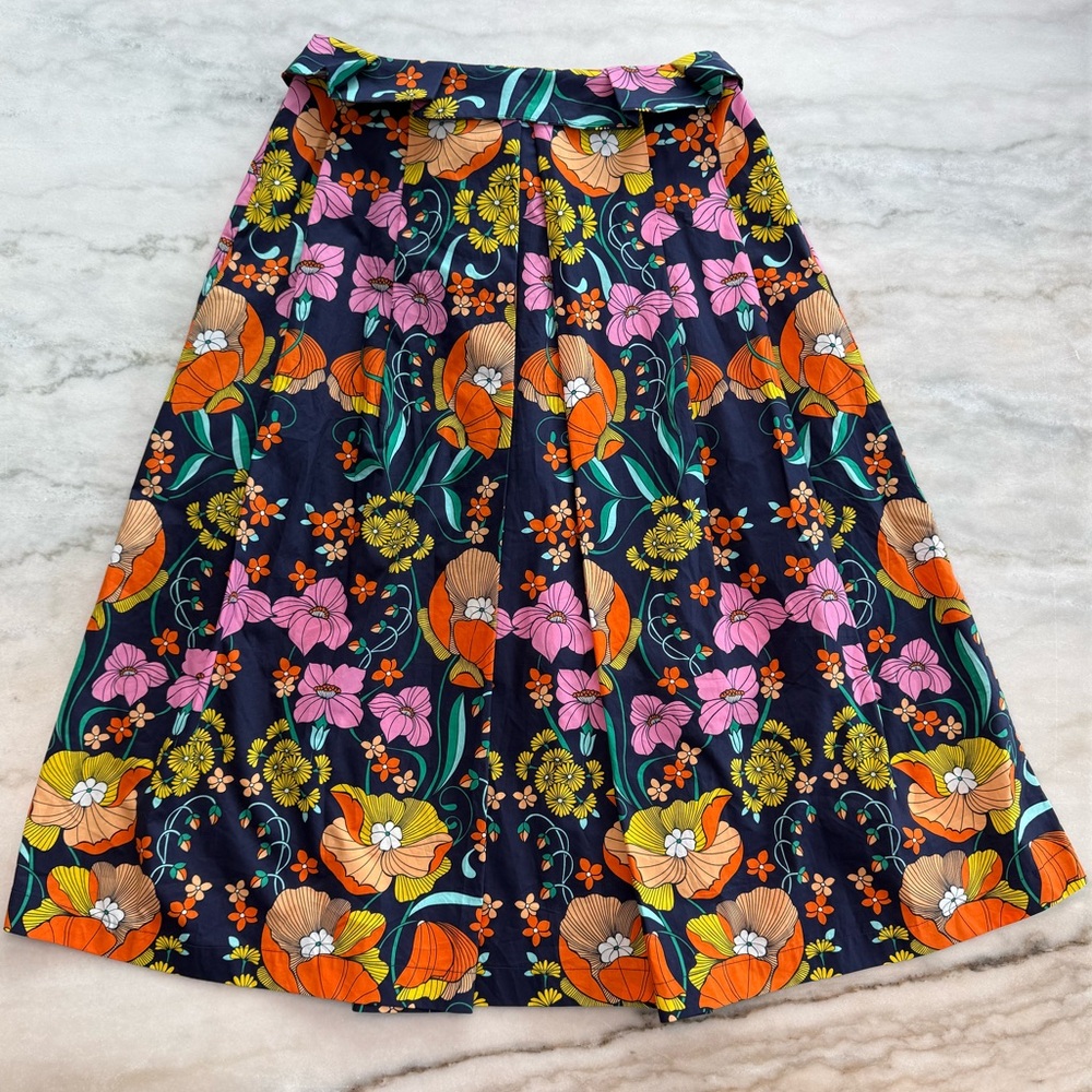 Anthropologie Women’s Corey Lynn Calter Kyla Paperbag Midi Skirt Size M - Picture 5 of 16